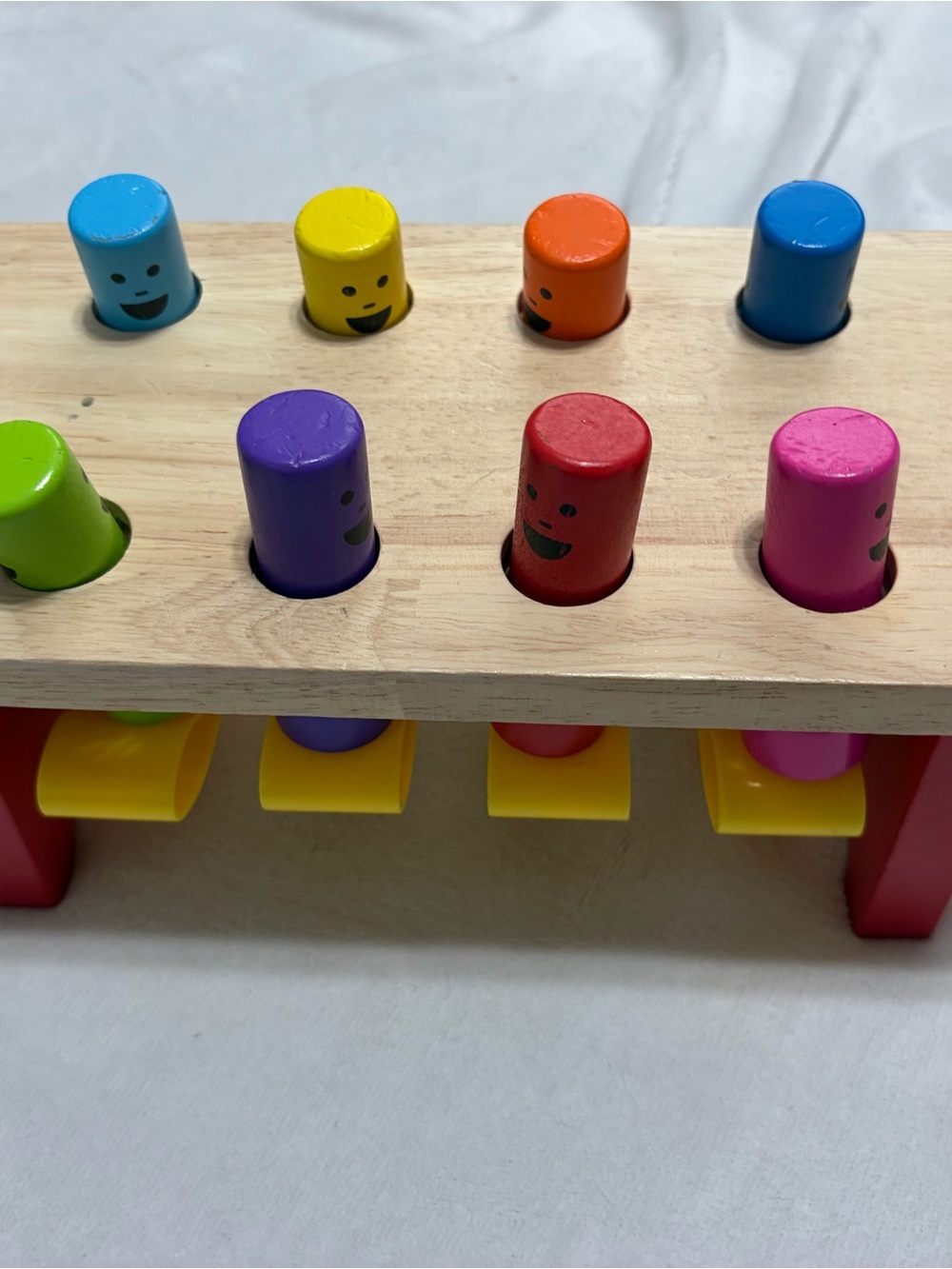 Melissa & Doug Wooden Pop-Up Peg Bench